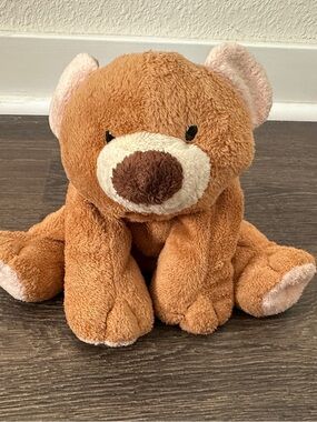 Ty Tylux Pluffies SLUMBERS Plush Brown Bear 9" Beanbag 2002 Stuffed Animal